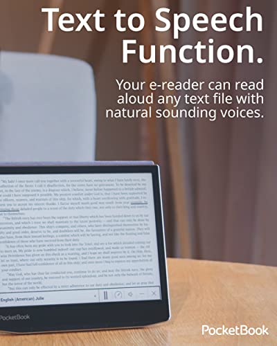 PocketBook Era E-Reader, Stardust Silver, 16GB | 7ʺ Glare-Free & Eye-Friendly Touch-Screen with E -Ink Technology | Waterproof | Text-to-Speech, Audio- & E-Book Reader | SMARTlight & Built-in Speaker