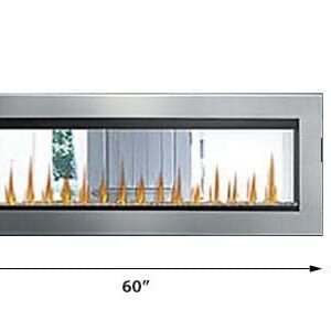 Napoleon Clearion Elite 60 inch Electric Fireplace Trim - Clear, NEFBD60HE-SS-DTRM