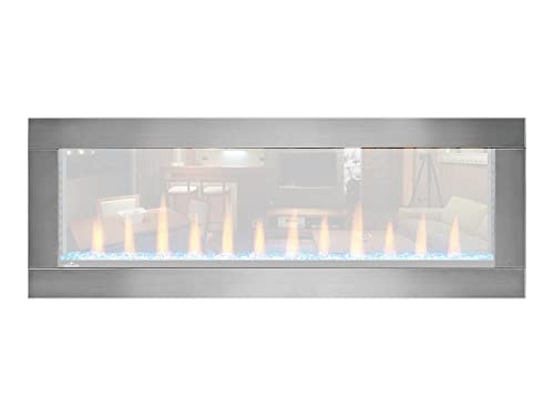 Napoleon Clearion Elite 60 inch Electric Fireplace Trim - Clear, NEFBD60HE-SS-DTRM