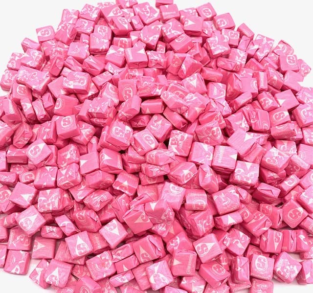 Pink Strawberry Starburst 3LB Bulk Wrapped Taffy Candy 5-Star Compatible