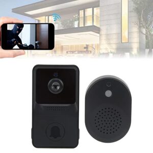 Wireless Video Doorbell Camera, Smart Ring Video Doorbell 2.4GHz WiFi Doorbell Security Camera with Motion Detector, 2 Way Audio, 800 Mah Lithium Battery, Door Bell Ringer for Home, Hotel