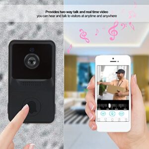 Wireless Video Doorbell Camera, Smart Ring Video Doorbell 2.4GHz WiFi Doorbell Security Camera with Motion Detector, 2 Way Audio, 800 Mah Lithium Battery, Door Bell Ringer for Home, Hotel