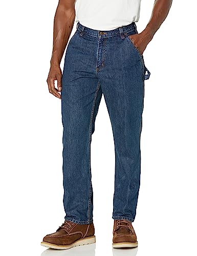 Carhartt Men's Big & Tall Loose Fit Utility Jean, Canal, 46W x 32L