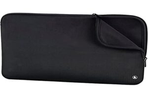 hama 216504 neoprene laptop bag, 36 cm size, black, black, contemporary