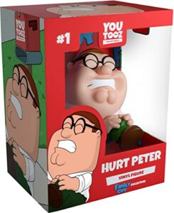 youtooz family guy collection, highly detailed collectible vinyl figure 4.0", classic hurt peter griffin scene
