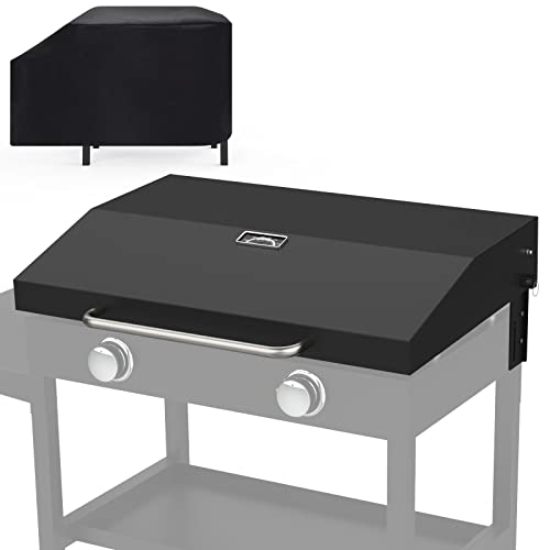 New Upgraded Hinged Lid for Blackstone Griddle, Griddle Accessories Cover 28 Inch Hood, 2 Burner Flat Top Gas Grill 28" Griddle 1517, 1853 Cooking Station