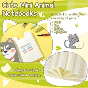 36 Packs Mini Cute Animal Notebooks Christmas Funny Cartoon Animal Notebook for Christmas Valentine's Day Gift School Office Party Favors