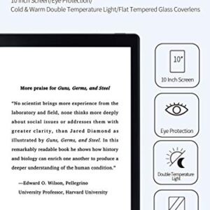 Meebook P10 Pro E-Reader,2022 New 10" E-Ink Tablet Paperwhite Reader with Adjustable Front Light,Cold/Warm Light,Android 11,3GB Ram+64GB,Dual Touch, Support Hand Writing,WiFi OTG