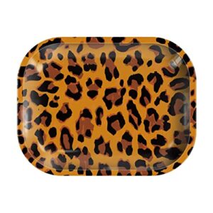 rolling tray “leopard” 5.5” x 7” tobacco smoke accessories - tray god
