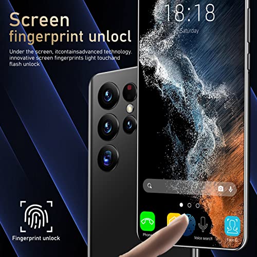 Yunseity Smartphone, 6.4in HD Screen 3G Net Face Unlock Smartphone, Ten Core CPU 4GB RAM 32GB ROM Dual Sim Dual Standby 72 Megapixel Autofocus Touch Screen Phone for Android12(Green)