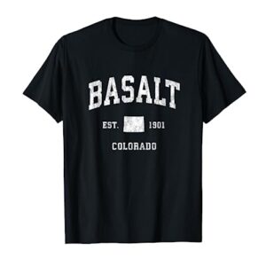 Basalt Colorado CO Vintage Athletic Sports Design T-Shirt