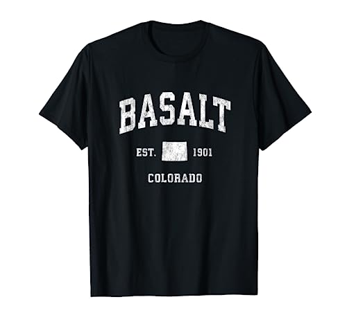 Basalt Colorado CO Vintage Athletic Sports Design T-Shirt