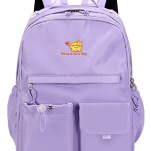 Lanola Laptop Backpacks School Bag College Backpack Anti Theft Travel Daypack Large Bookbags for Teens Girls Women Students - Purple