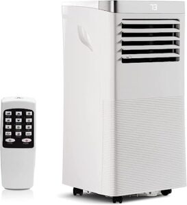 breezestival 10,000 btu portable air conditioner, 3-in-1 multifunctional ac unit with dehumidifier fan and 24h timer mobile air conditioner remote control for 268 sq. ft (window venting kit included)