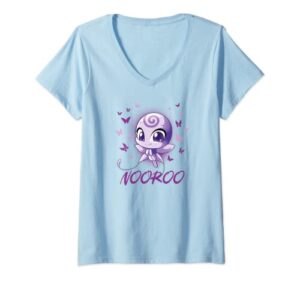 womens miraculous ladybug kwamis collection with nooroo v-neck t-shirt