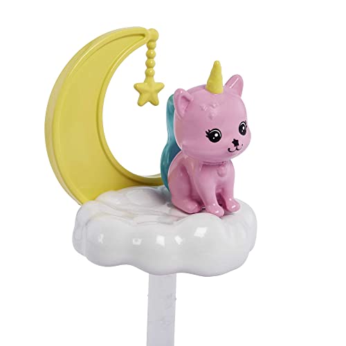 Barbie Dreamtopia Chelsea Doll and Playset, Small Doll with Cloud-Themed Gazebo Swing, Kitten and Accessories