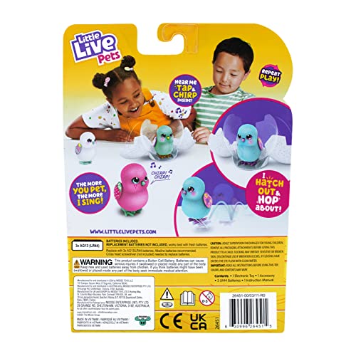 Little Live Pets Surprise Chick: Interactive Collectible Toy - Pink Egg