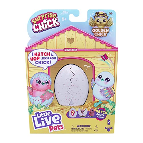 Little Live Pets Surprise Chick: Interactive Collectible Toy - Pink Egg