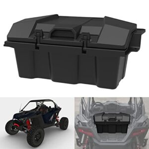 sautvs utv cargo box for rzr pro r, forward poly water resistant 60 qt forward cargo storage box for polaris rzr pro r 2022 2023 accessories, replacement oem #2884235