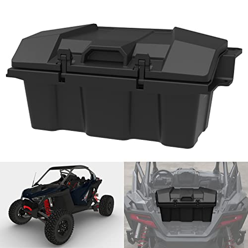 SAUTVS UTV Cargo Box for RZR Pro R, Forward Poly Water Resistant 60 QT Forward Cargo Storage Box for Polaris RZR Pro R 2022 2023 Accessories, Replacement OEM #2884235