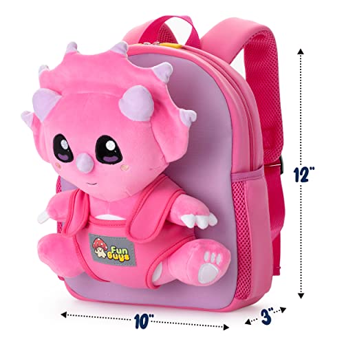 Kawaii Dinosaur Backpack for kids 3-5, Toddler backpack for boys girls, Kids' backpacks, Preschool backpack for kids 5-7, Kindergarten backpack, Toddler Bookbag, Dino Backpack for boys 4-6, Pre K Bag