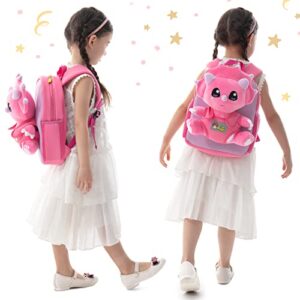 Kawaii Dinosaur Backpack for kids 3-5, Toddler backpack for boys girls, Kids' backpacks, Preschool backpack for kids 5-7, Kindergarten backpack, Toddler Bookbag, Dino Backpack for boys 4-6, Pre K Bag