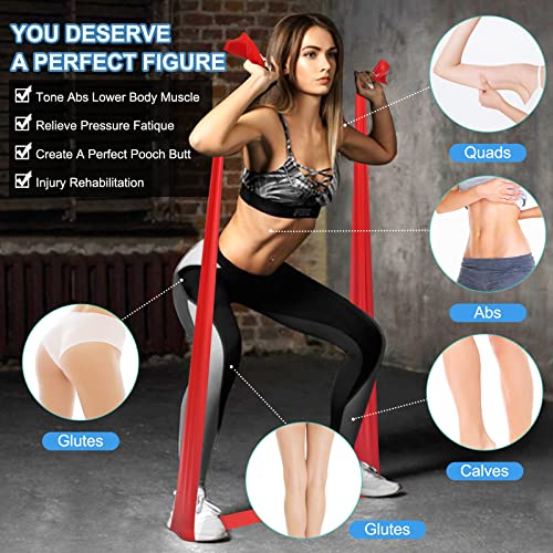 londys Resistance Bands for Working Out, Exercise Bands, Resistance Bands, Physical Therapy Equipment, 59 Inch Non-Latex Stretching Yoga Strap for Upper & Lower Body, Workouts & Rehab at Home Gym