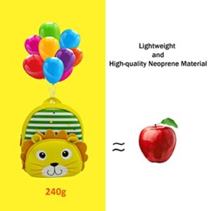 Toddler Backpack for Kids Boys Girls Preschool Kindergarten School Best Gift (Lion)