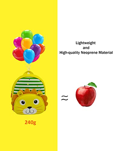 Toddler Backpack for Kids Boys Girls Preschool Kindergarten School Best Gift (Lion)