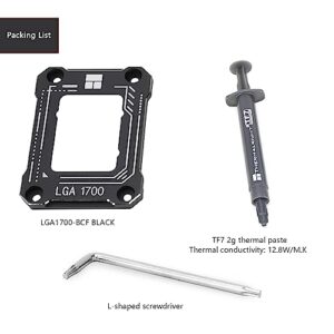 Thermalright Intel 12th/13th Generation LGA1700 Anti-Bending Buckle, Curved Pressure Plate,CPU Stress Bending Correction Fixer, Fully Fitted and Fixed Without Trace Installation (Black)