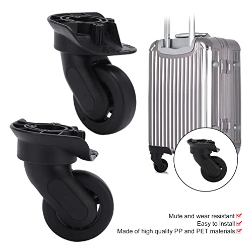 Replacement Luggage Wheels, 2pcs Swivel Caster Replacement Wheels, Luggage Suitcase Universal Wheels Trolley Wheels Suitcase Casters Luggage Accessories for Suitcase Repair Part Replacement