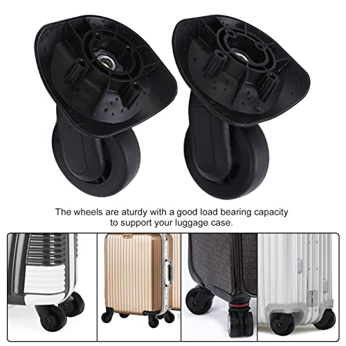 Replacement Luggage Wheels, 2pcs Swivel Caster Replacement Wheels, Luggage Suitcase Universal Wheels Trolley Wheels Suitcase Casters Luggage Accessories for Suitcase Repair Part Replacement