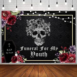 sendy sendy 7x5ft funeral for my youth backdrop death to my twenties birthday party decorations rip to my 20s banner pink one size