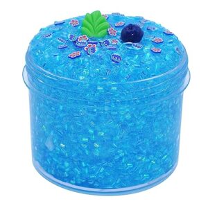 newest glimmer slime crunchy, blueberry sugar blitz slime kit for girls,super soft and non-sticky, birthday gifts party favors
