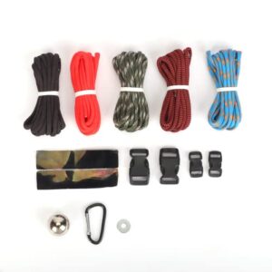 lesolar Paracord Bracelet Jig Wristband Maker Wood DIY Knitting Wristband Knitting Tool Braided Parachute Cord Weaving Tools