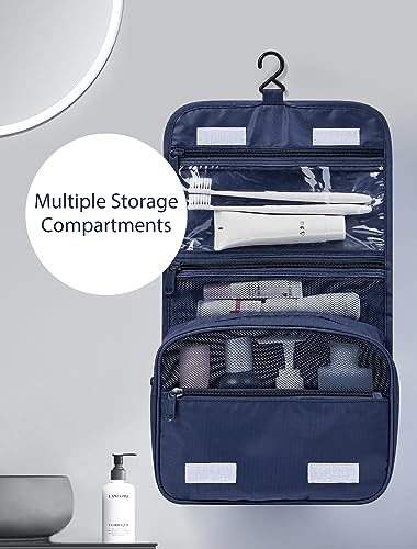 DIMJ Packing Cubes for Travel, 8 Set Luggage Packing Organizers Lightweight Suitcase Storage Bag with Multiple Sizes Travel Bag for Clothes Shoes Cosmetics Toiletries (Navy blue)