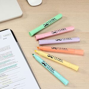 Mr. Pen- Pastel Highlighter, Tank Style, 6 Pack, Chisel Tip, Highlighters Pastel, Bible Highlighter, Multicolor Highlighters Pack, Colored Highlighters, Highlighters