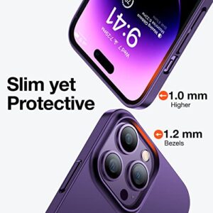 TORRAS Slim Fit Designed for iPhone 14 Pro Max Case 6.7 inch, Ultra-Thin, Lightweight Hard PC Cover, Purple, OriginFit