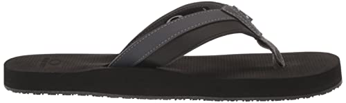 Oakley Men's Burke Flip Flop, Blackout, 12