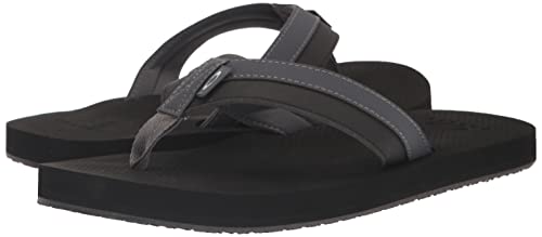 Oakley Men's Burke Flip Flop, Blackout, 12