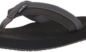 Oakley Men's Burke Flip Flop, Blackout, 12