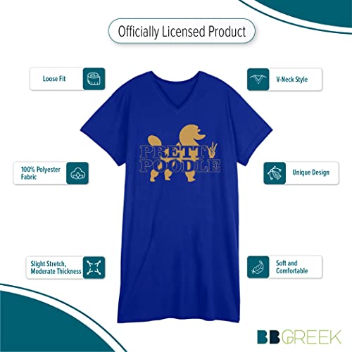 BBGREEK Sigma Gamma Rho Sorority Paraphernalia - SGRHO - Nightshirt - Pretty Poodle - X-Large - Official Vendor