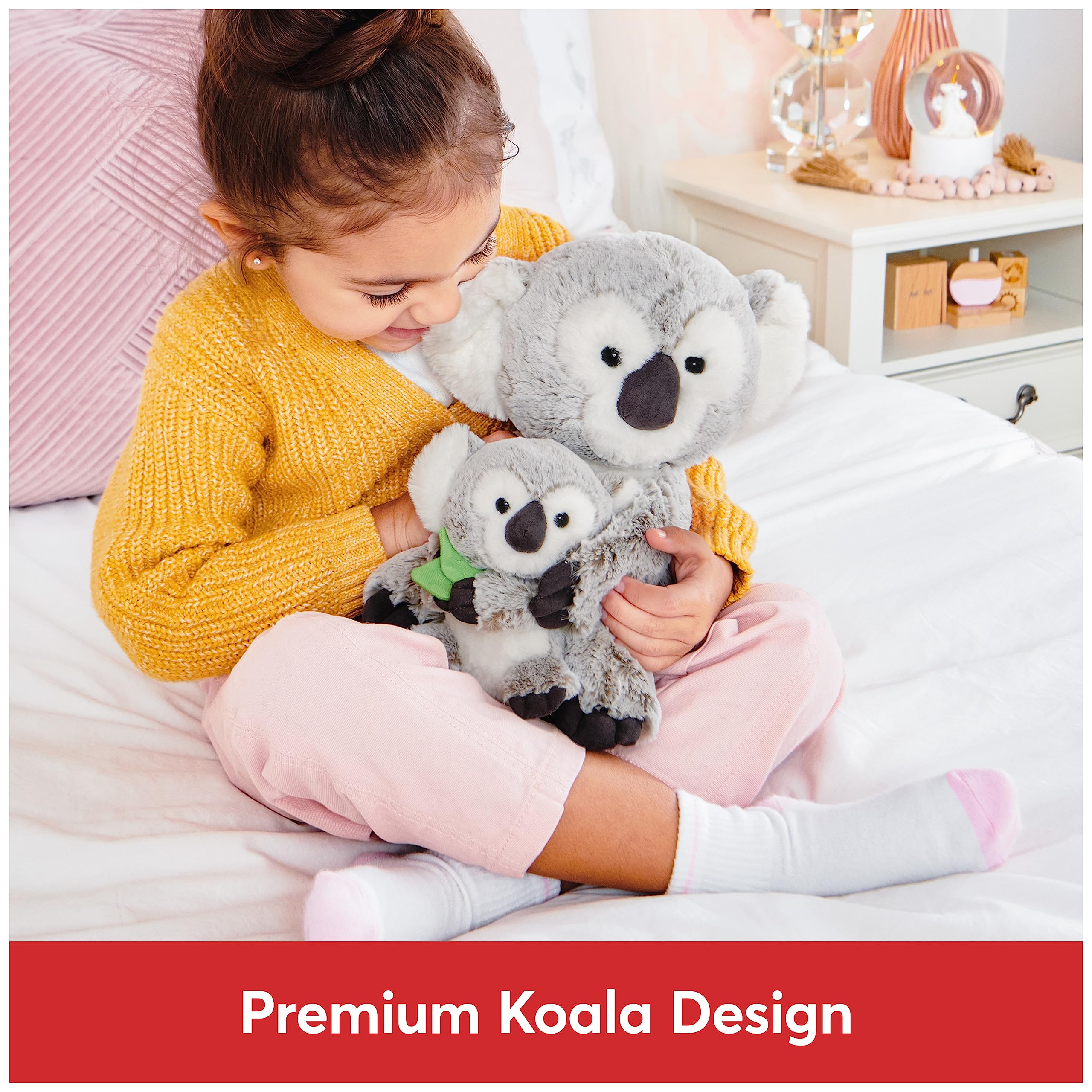 GUND Zozo The Koala Bear with Joey Plush, Stuffed Animal for Ages 1 and Up, Gray/White, 10”