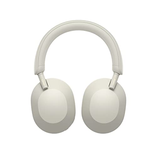 Sony WH-1000XM5-SILVER Wireless Over-Ear Noise Canceling Headphones - Silver with an Additional 1 Year Coverage by Epic Protect (2022)