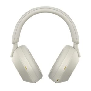 Sony WH-1000XM5-SILVER Wireless Over-Ear Noise Canceling Headphones - Silver with an Additional 1 Year Coverage by Epic Protect (2022)