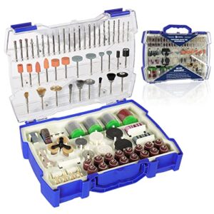 hardell rotary tool accessories kit 282 pcs, power rotary tool bits 1/8''(3.2mm) diameter shanks universal fitment for easy cutting, sanding, grinding, sharpening, drilling, carving, polishing
