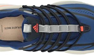 adidas Men's Alphaboost V1 Running Shoe, Victory Blue/Solar Red/Grey, 10.5