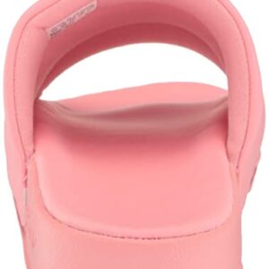 adidas Originals Women's Adilette Essential Slide Sandal, Super Pop/Super Pop/Super Pop, 6