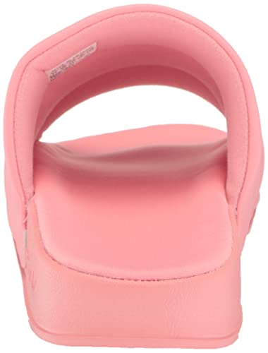 adidas Originals Women's Adilette Essential Slide Sandal, Super Pop/Super Pop/Super Pop, 6