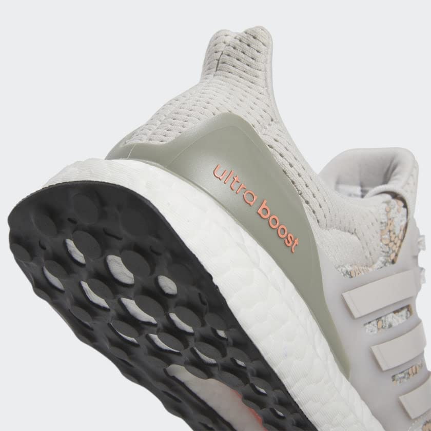 adidas Women's Ultraboost 1.0 Running Shoe, Grey/Grey/Semi Coral Fusion, 7.5
